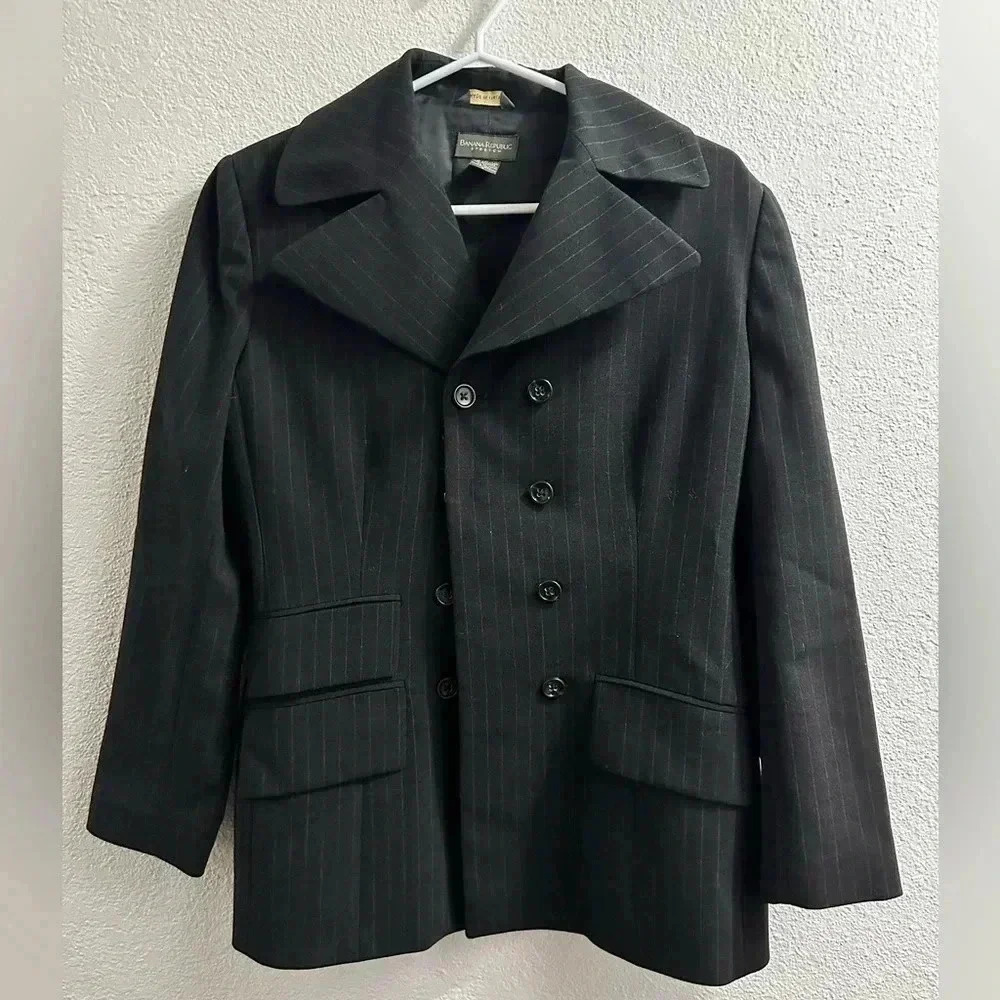 Banana republic bloc women’s pinstripe blazer size 6